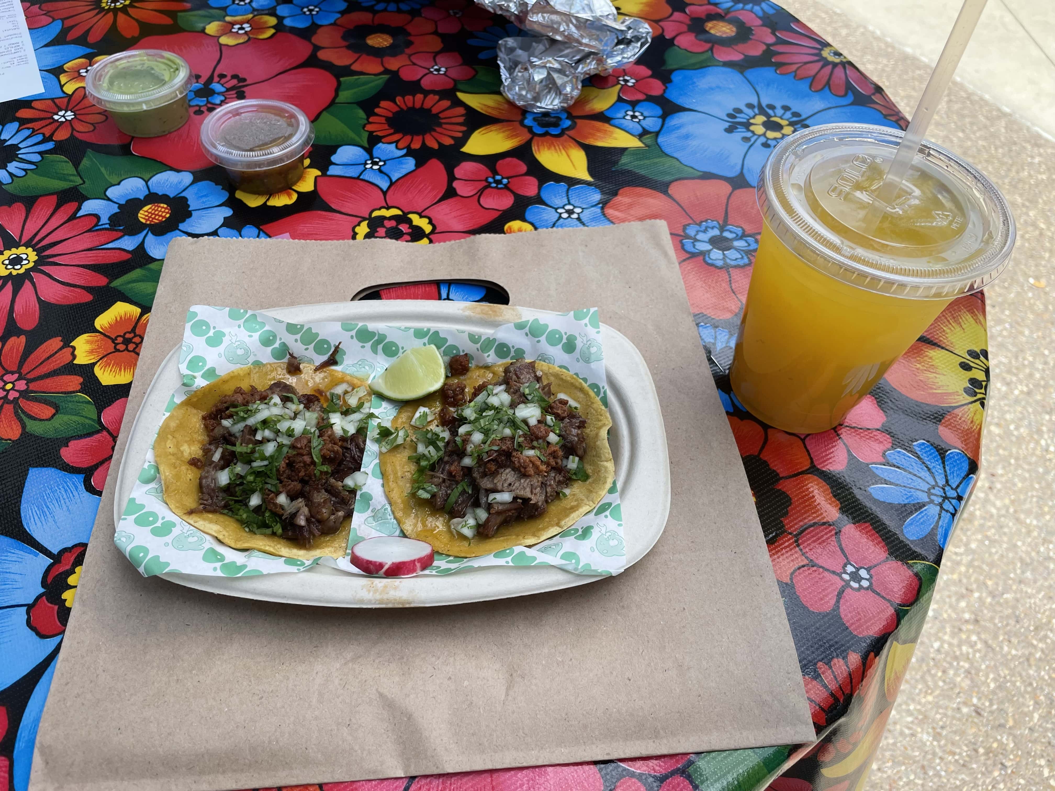 The food from Duo’s Taqueria.