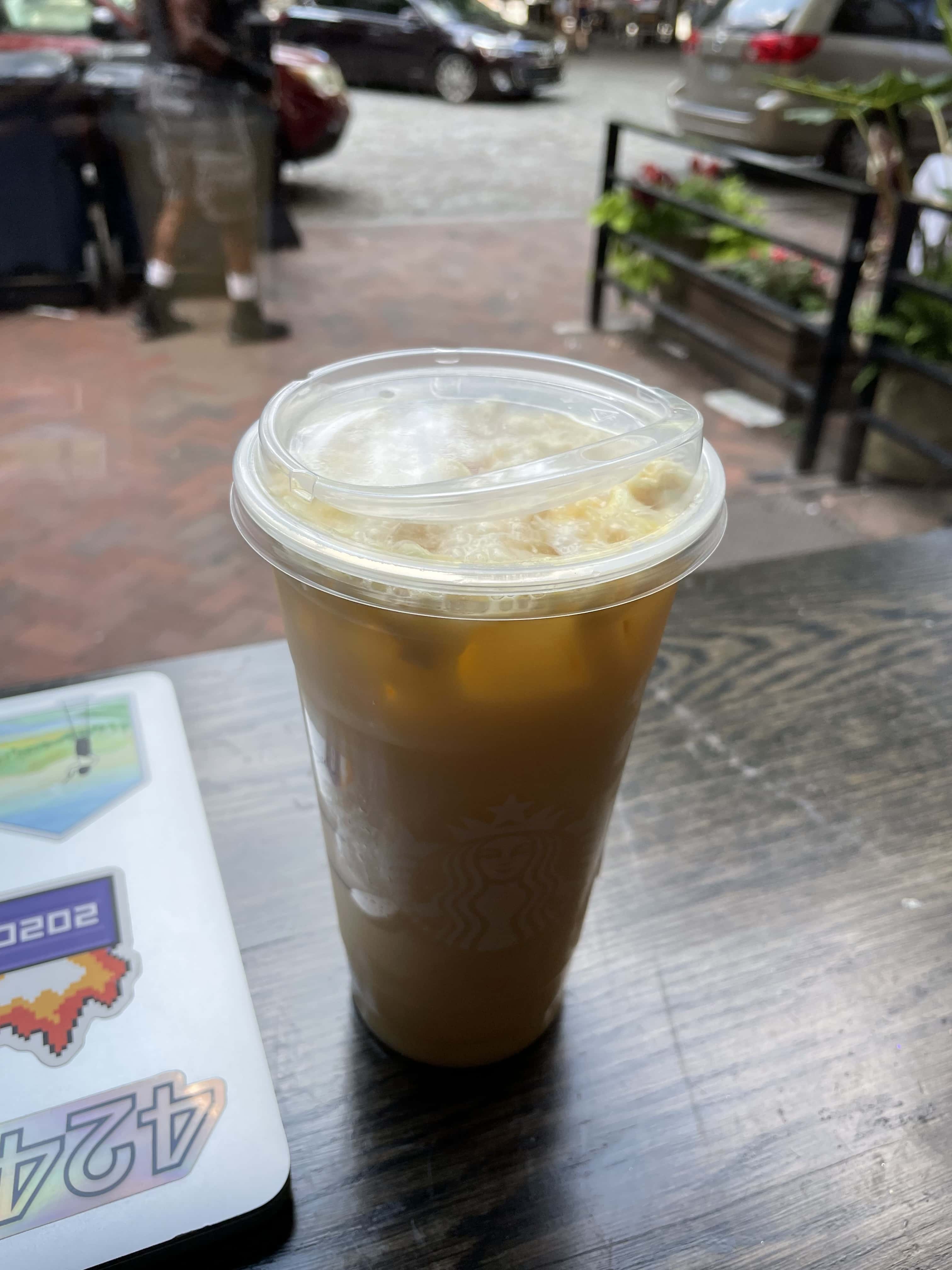 The Starbucks Pineapple Passionfruit Refresher isn’t bad, but not fantastic.